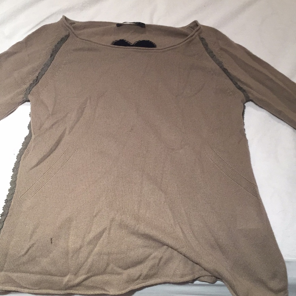 beige sweater